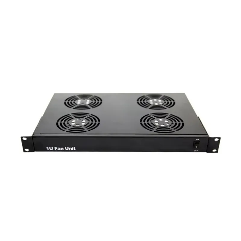 Server Rack Shelf - 4 Shelf Cooling Unit Fits Standard