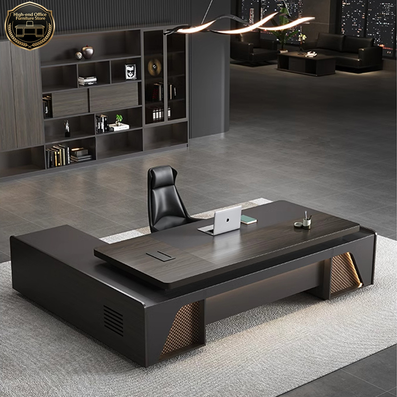 Office Tech And Management - Luxury Modern Ceo L Shape Executive