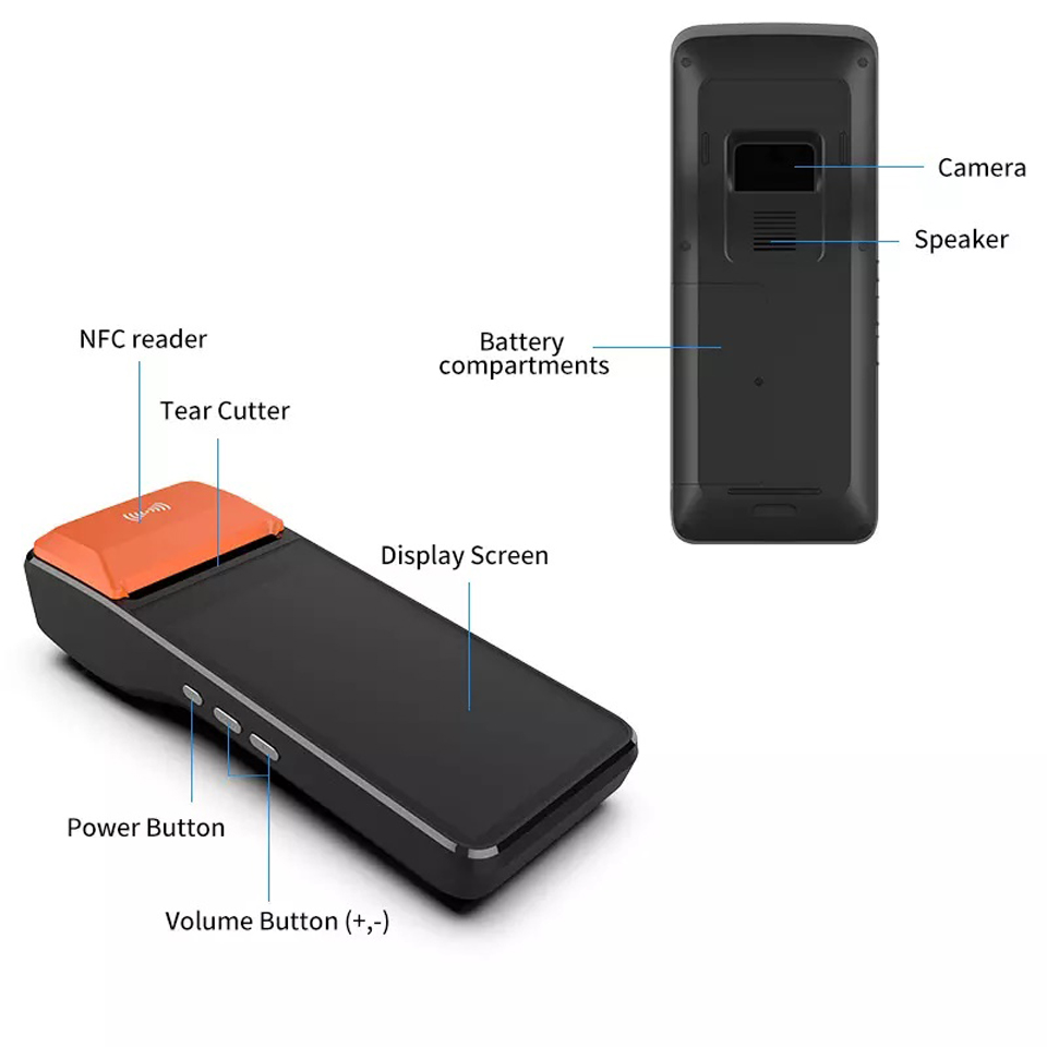 Mobile Billing Pos Machine 3G  - Pos Terminal Android 评论和价格