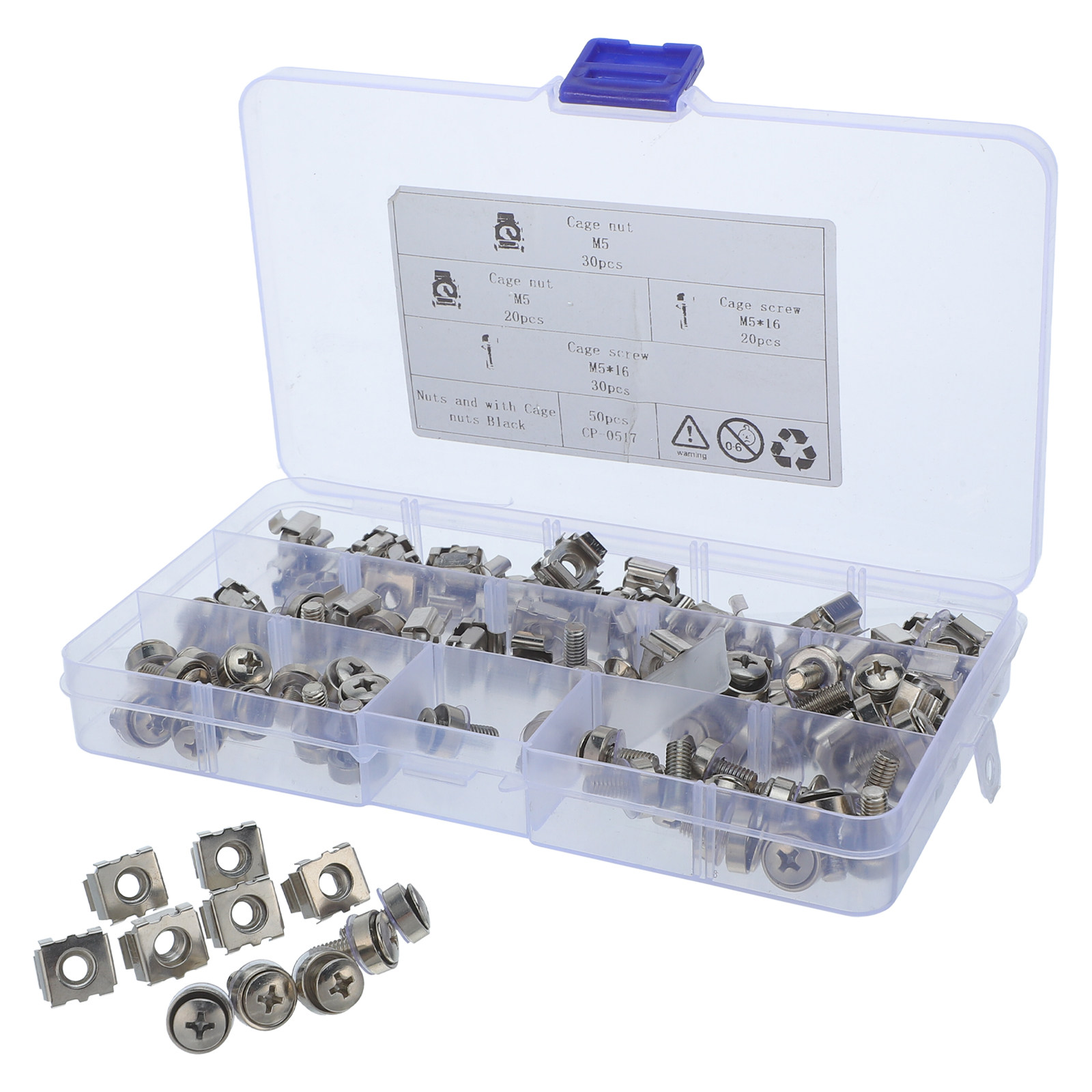 50Sets M5 Cage Nuts Screws Rac - Server Rack Shelf 评论和价格