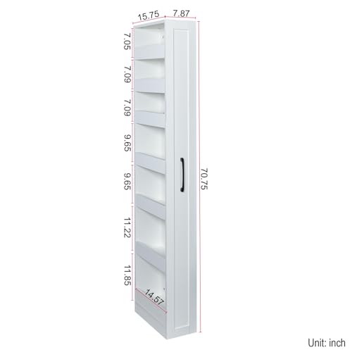 7 Tier Slim Storage Cart, Roll - Server Rack Shelf 评论和价格