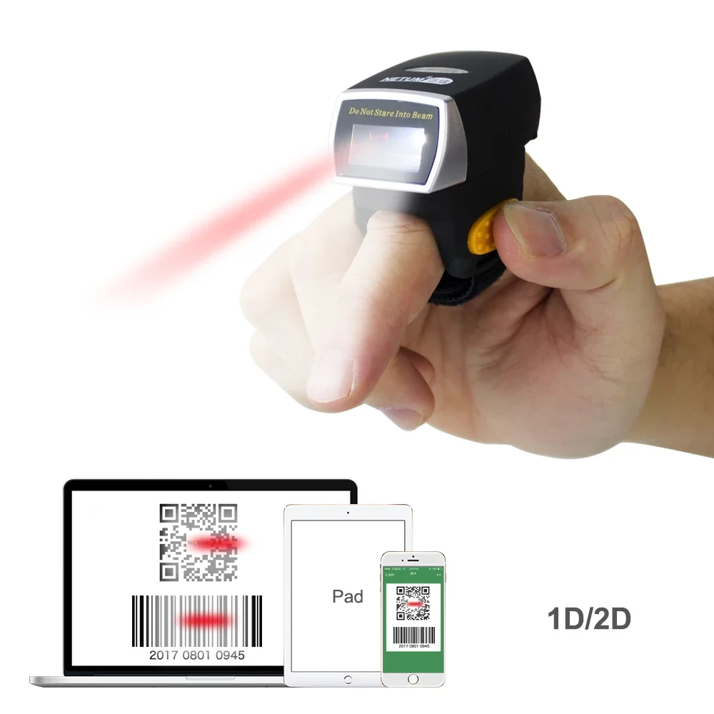NEW Netum Mini Finger Ring Bar - Barcode Scanner 2D 评论和价格