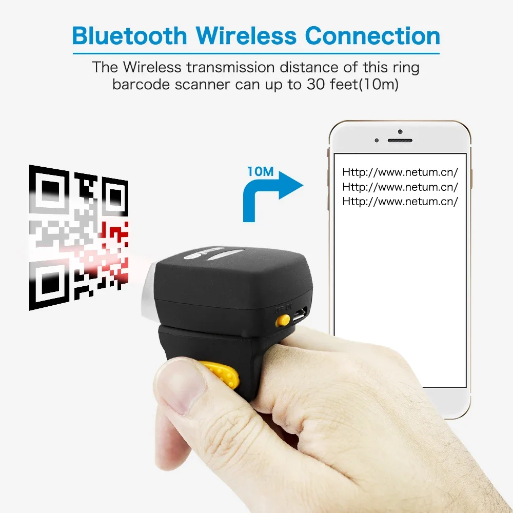 NEW Netum Mini Finger Ring Bar - Barcode Scanner 2D 评论和价格