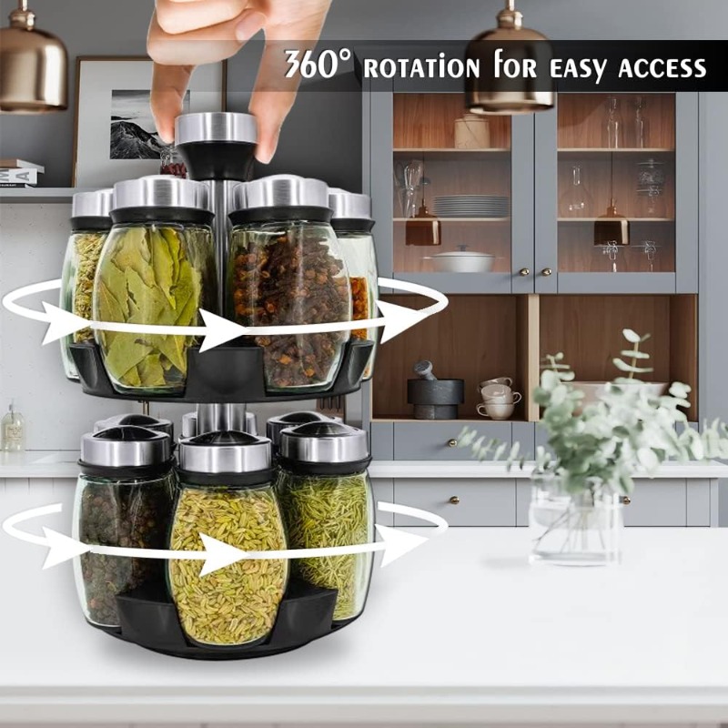 Revolving Spice Rack Tower Org - Server Rack Shelf 评论和价格