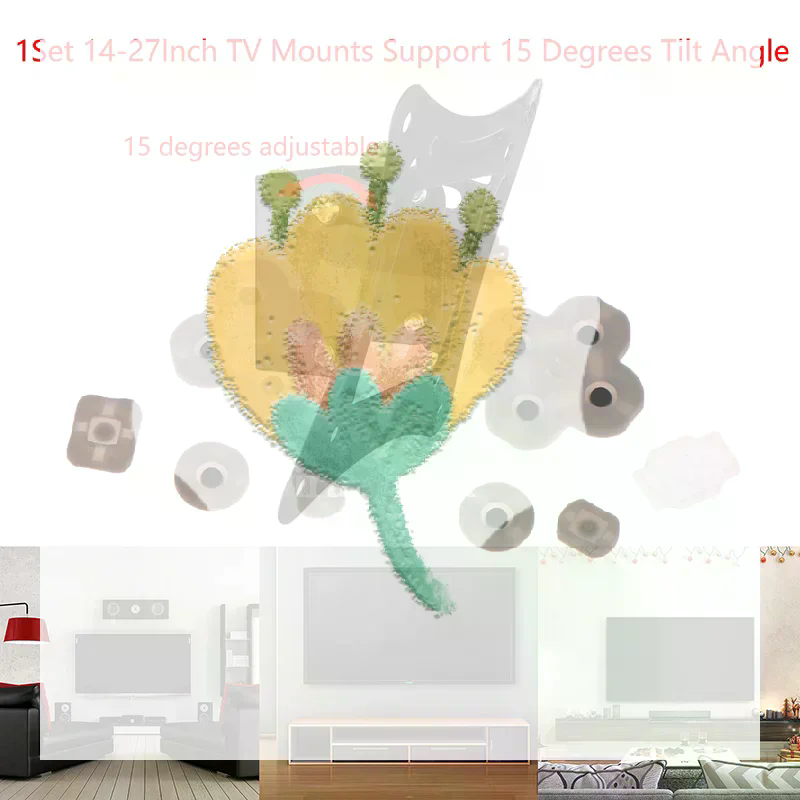 1Set 14-27Inch TV Mounts LCD L - Flat Panel Mount Tilt 评论和价格