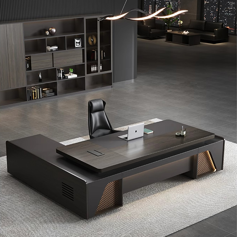 ❀zz Luxury Modern Ceo L Shape  - Office Tech And Management 评论和价格