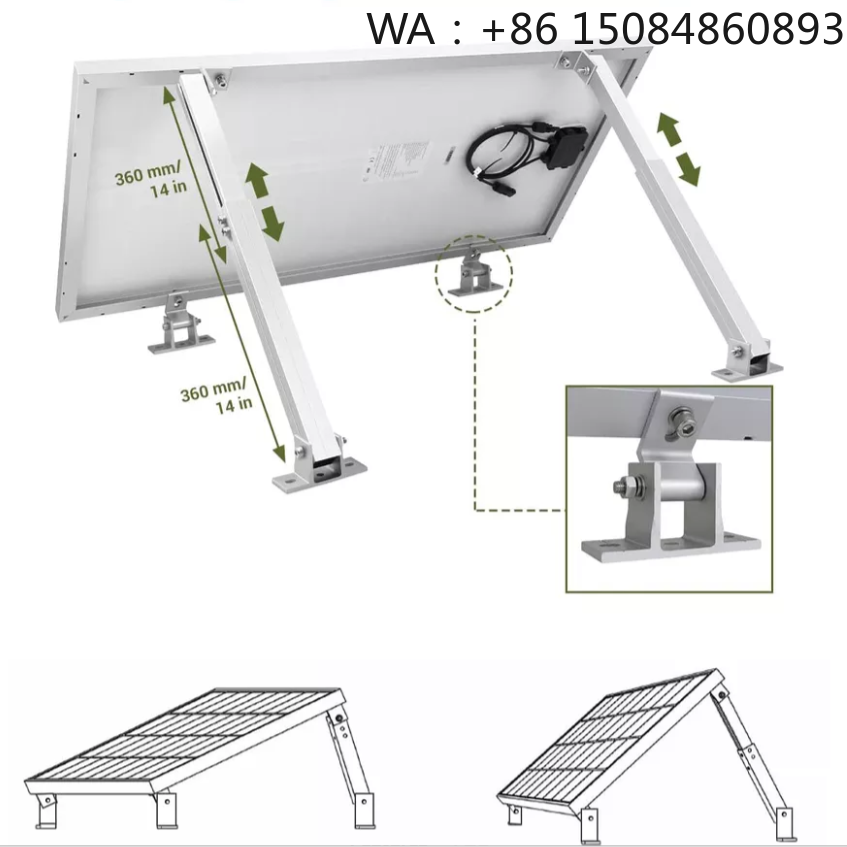 Adjustable Triangle PV Mount B - Flat Panel Mount Tilt 评论和价格