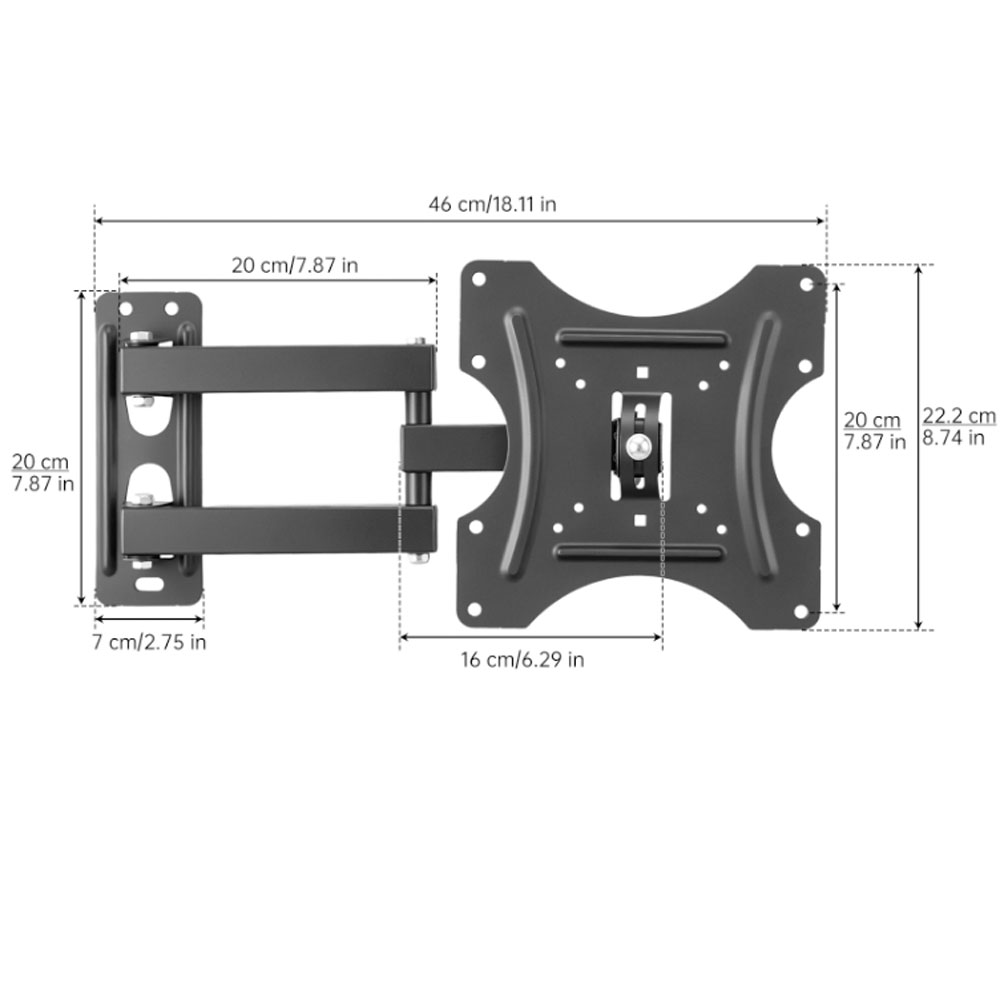 TV Wall Mount Bracket Flat Pan - Flat Panel Mount Tilt 评论和价格